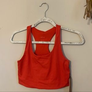 RED RIB Paloma Racerback Bra